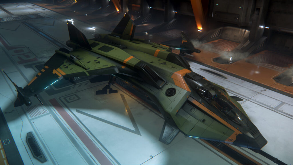 AEGIS Gladius Valiant im Hangar